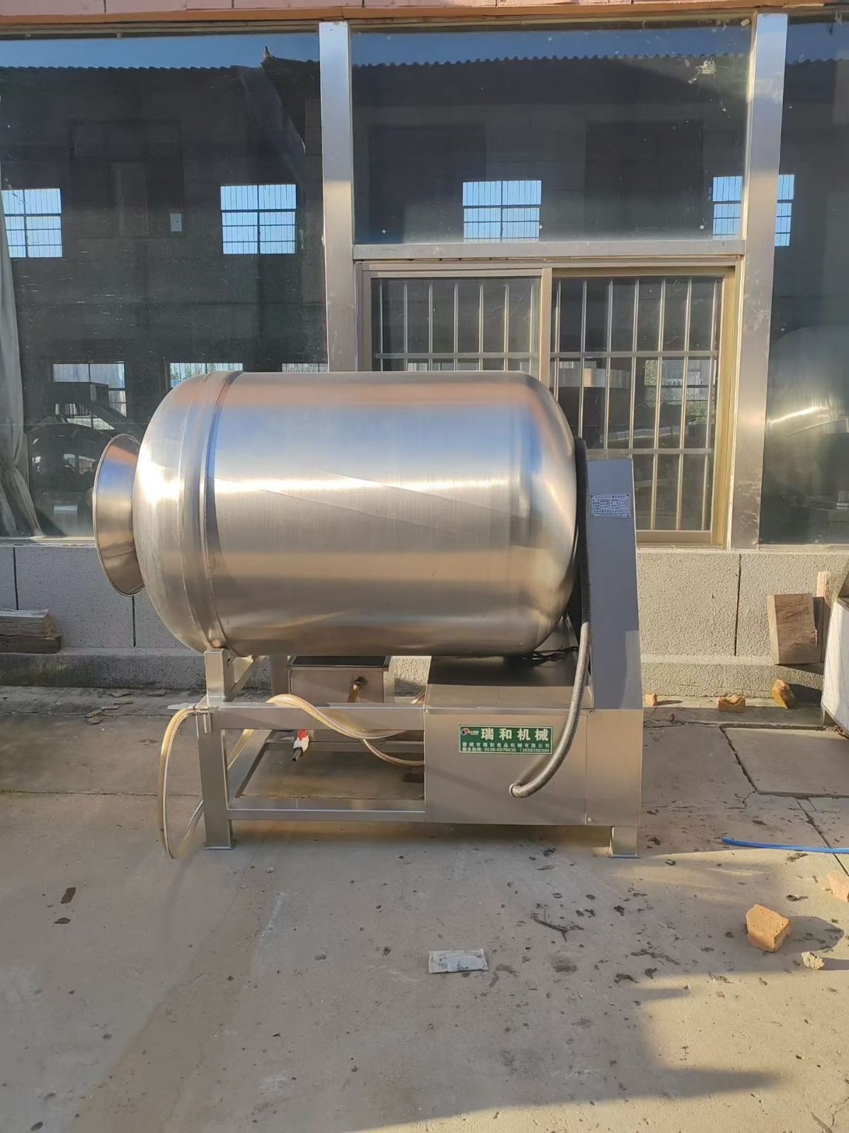 转让二手真空滚揉机 一台ZGR-容积1000升变频真空滚揉机