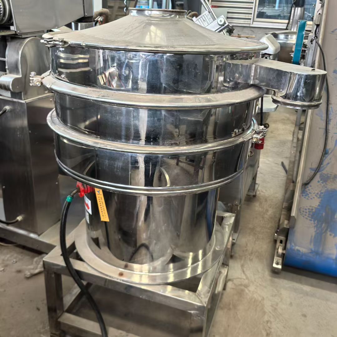 转让二手圆形振动筛 一台直径80型双层食品级圆形振动筛