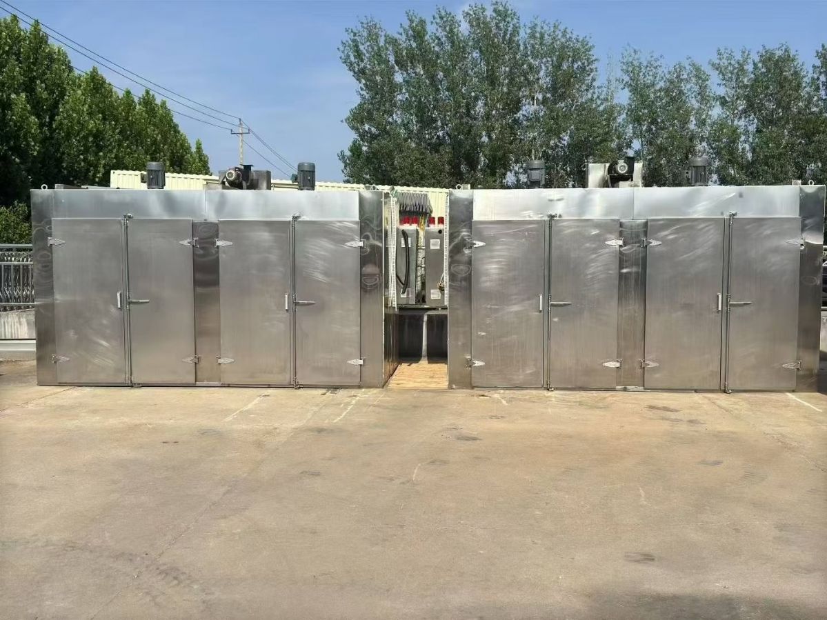 转让二手热风烘箱 两台四门八车电加热热风循环烘箱