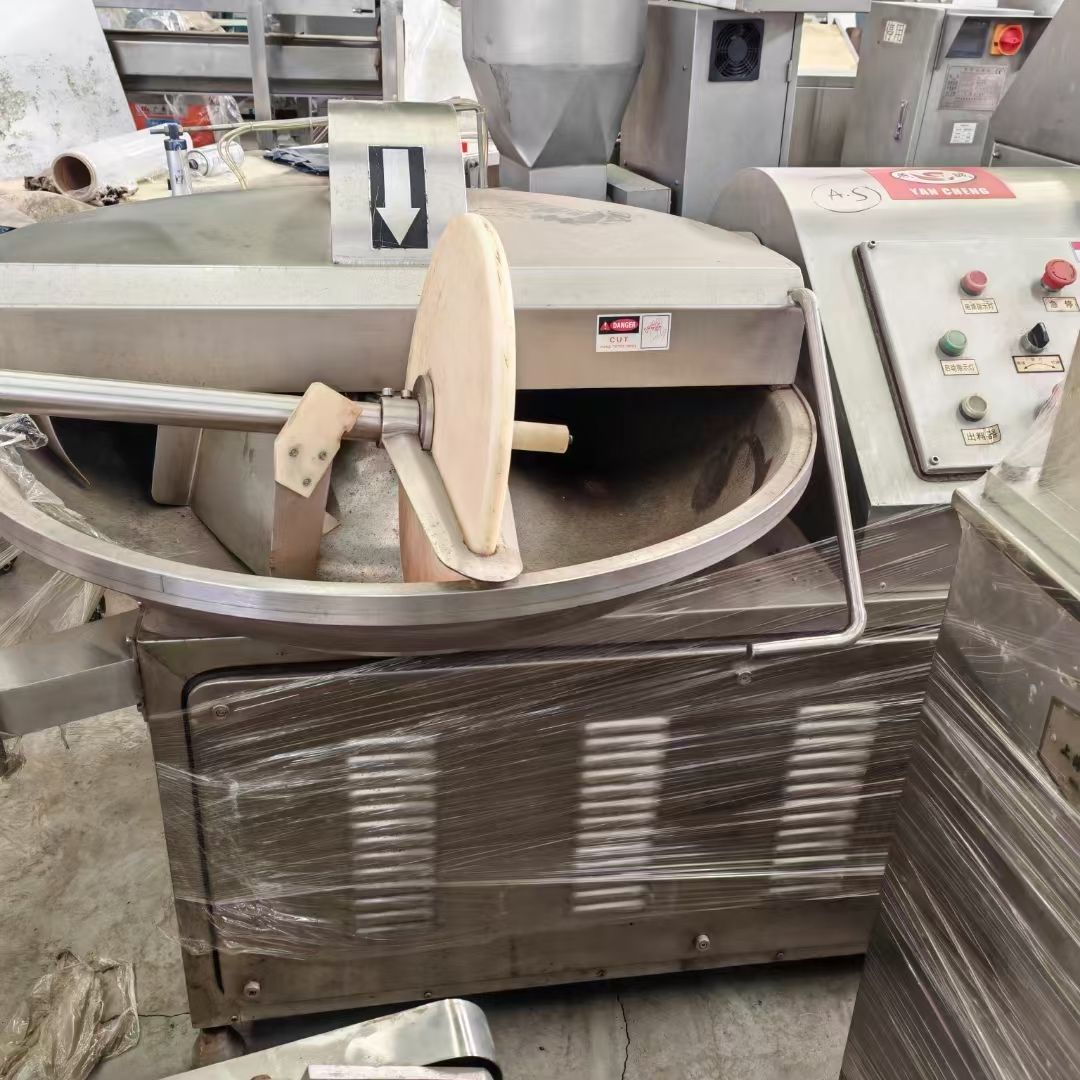 转让二手斩拌机 一台80型北京燕诚产变频高速斩拌机