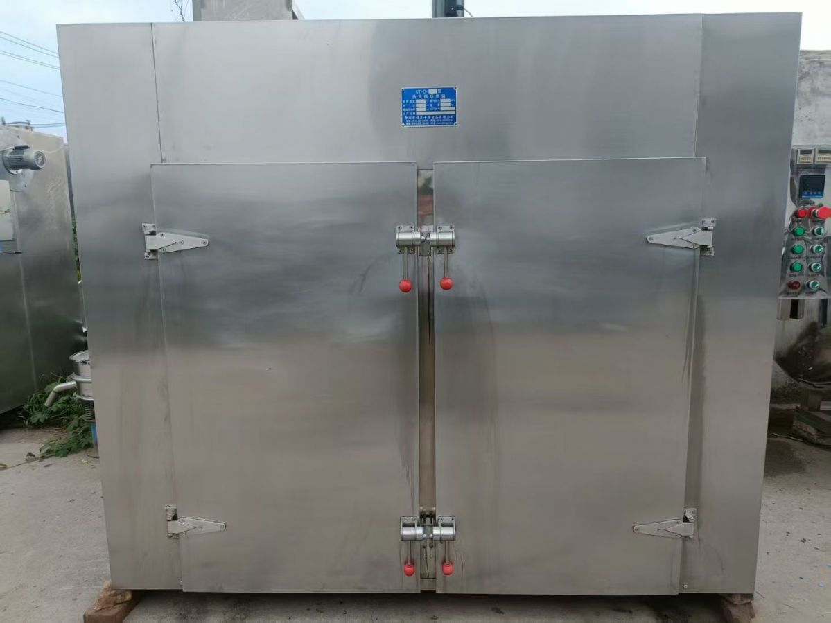 转让二手热风烘箱 一台常州恒迈产两门两车48盘热风循环烘箱