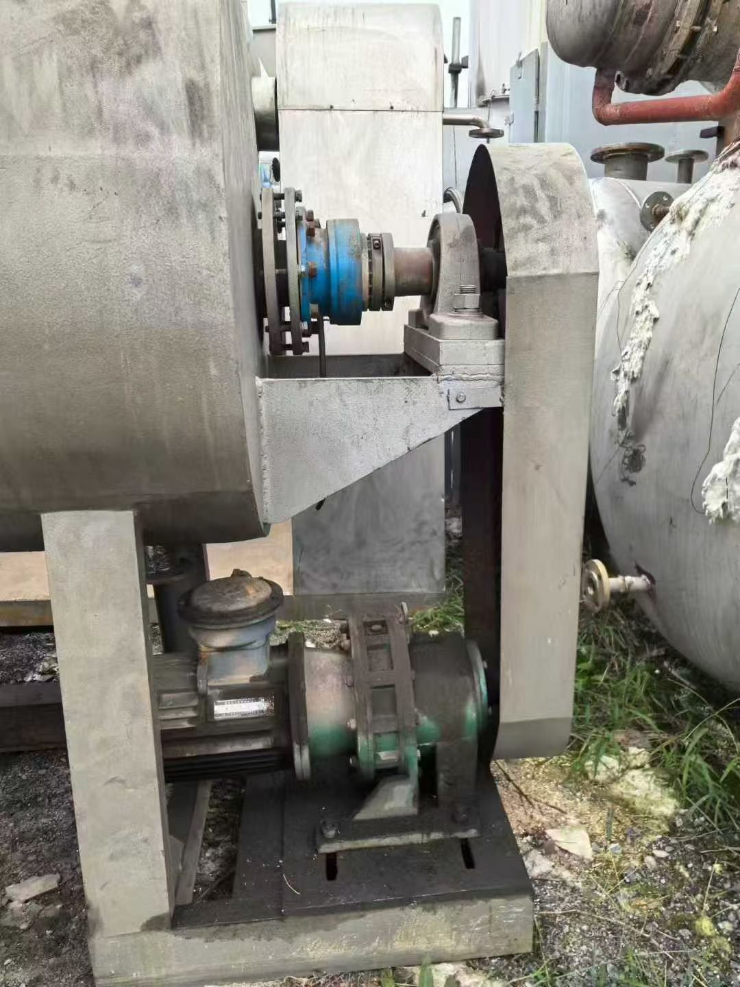 转让二手耙式干燥机 一台容积500升机械密封耙式真空干燥机