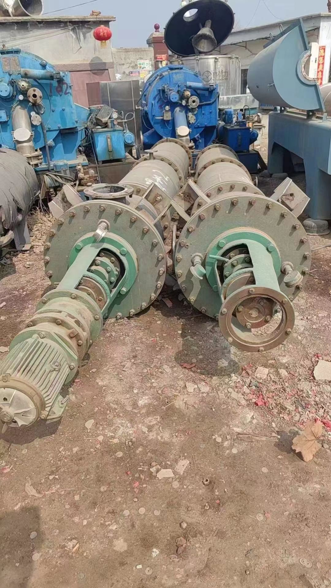 转让二手薄膜蒸发器 两台6平方钛材质薄膜刮板蒸发器