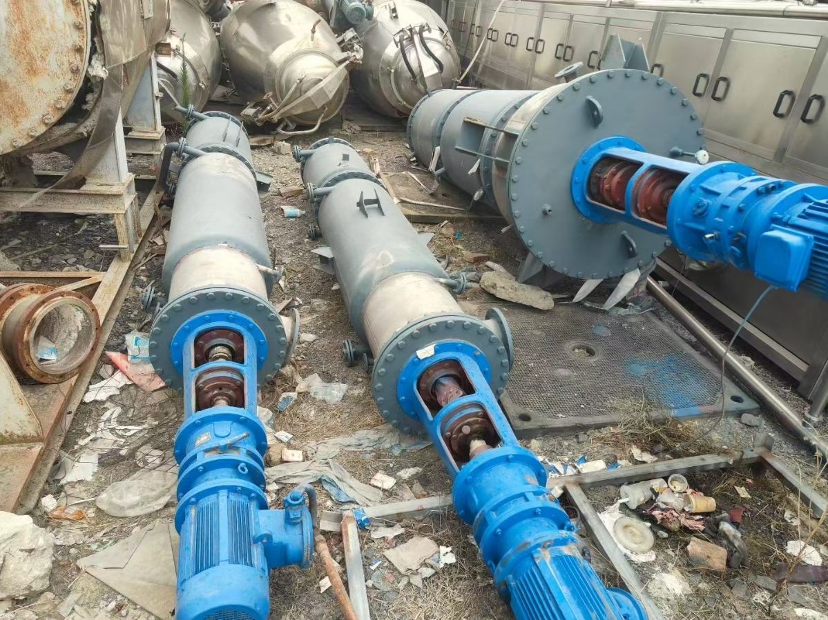 转让二手薄膜蒸发器 6平方-8平方不锈钢薄膜刮板蒸发器