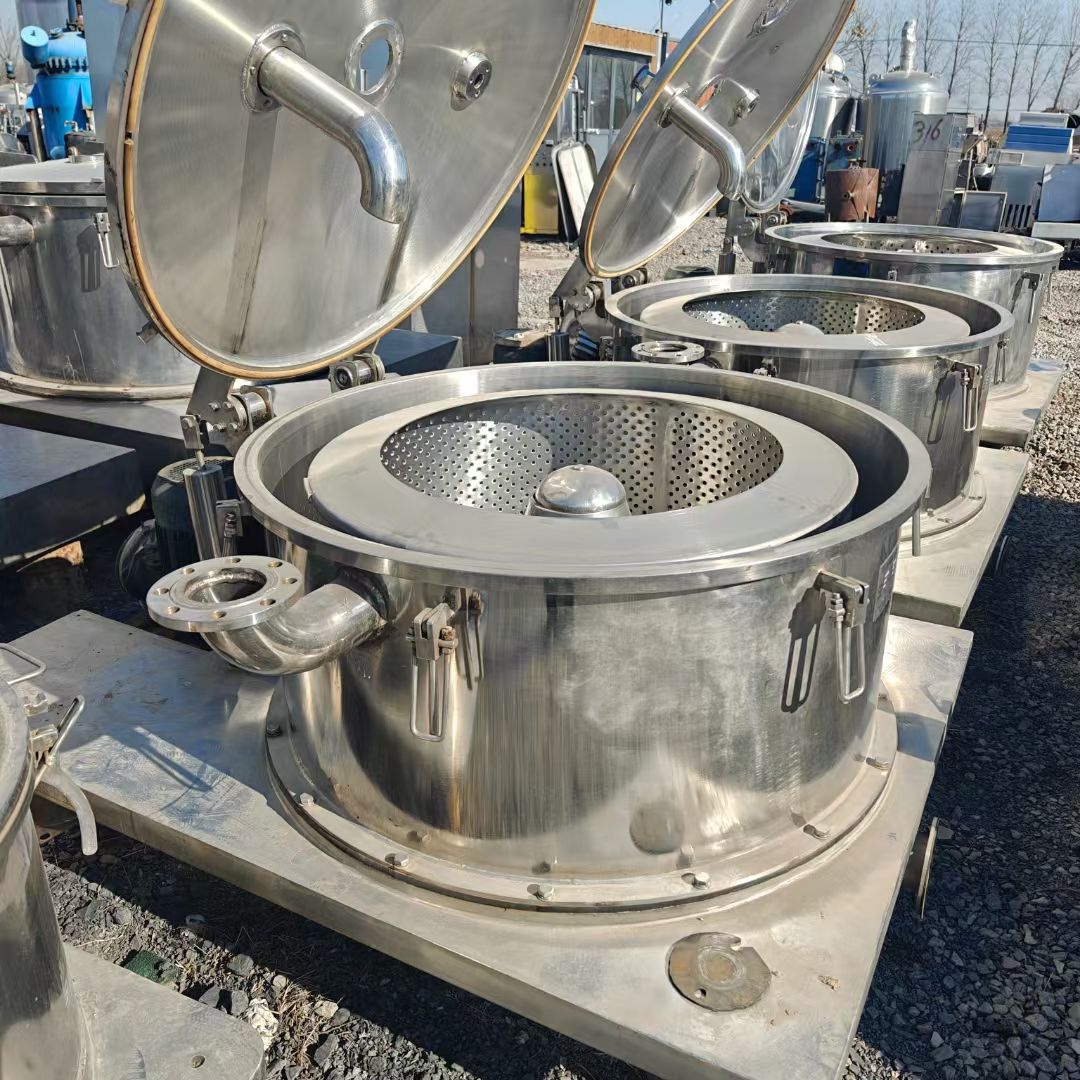 转让二手平板离心机 四台1000型304材质平板密闭式离心机