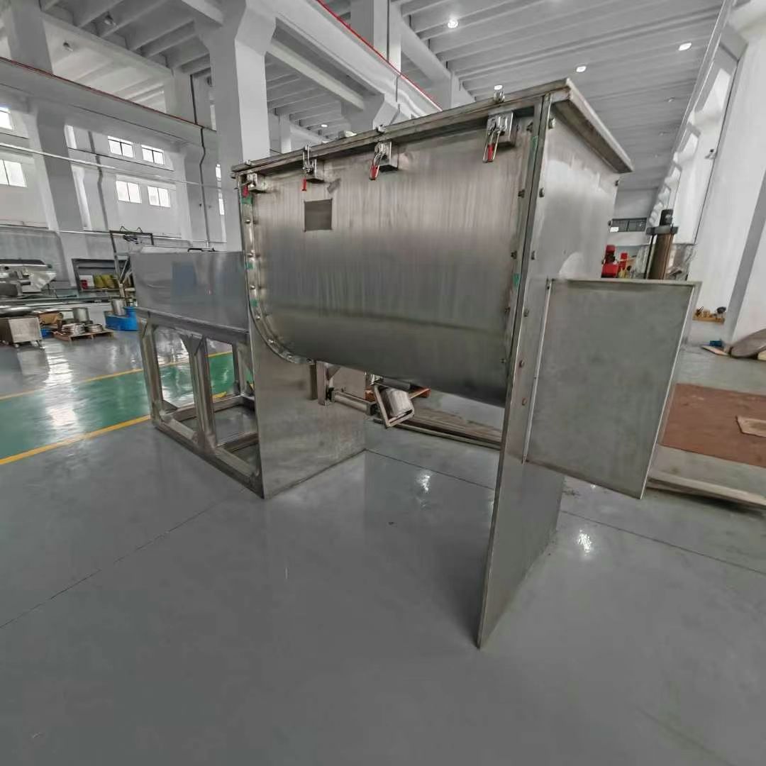 转让二手螺带混合机 一台容积1立方食品级重型螺带混合机