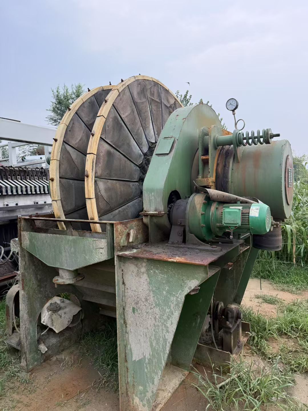 转让二手真空过滤机 一台面积10平方陶瓷圆盘真空过滤机