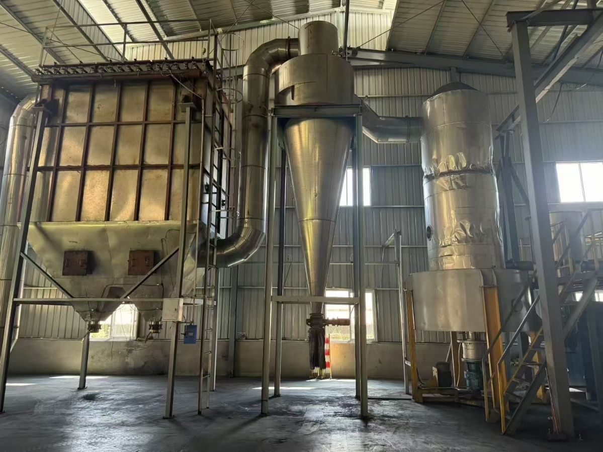 转让二手闪蒸干燥机 一套直径1400型钛材质旋转闪蒸干燥机