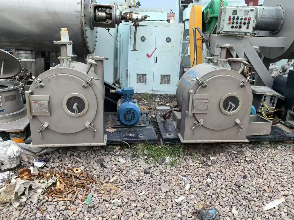 转让二手过滤离心机 三台LWL-350型钛材晒网卧式过滤离心机