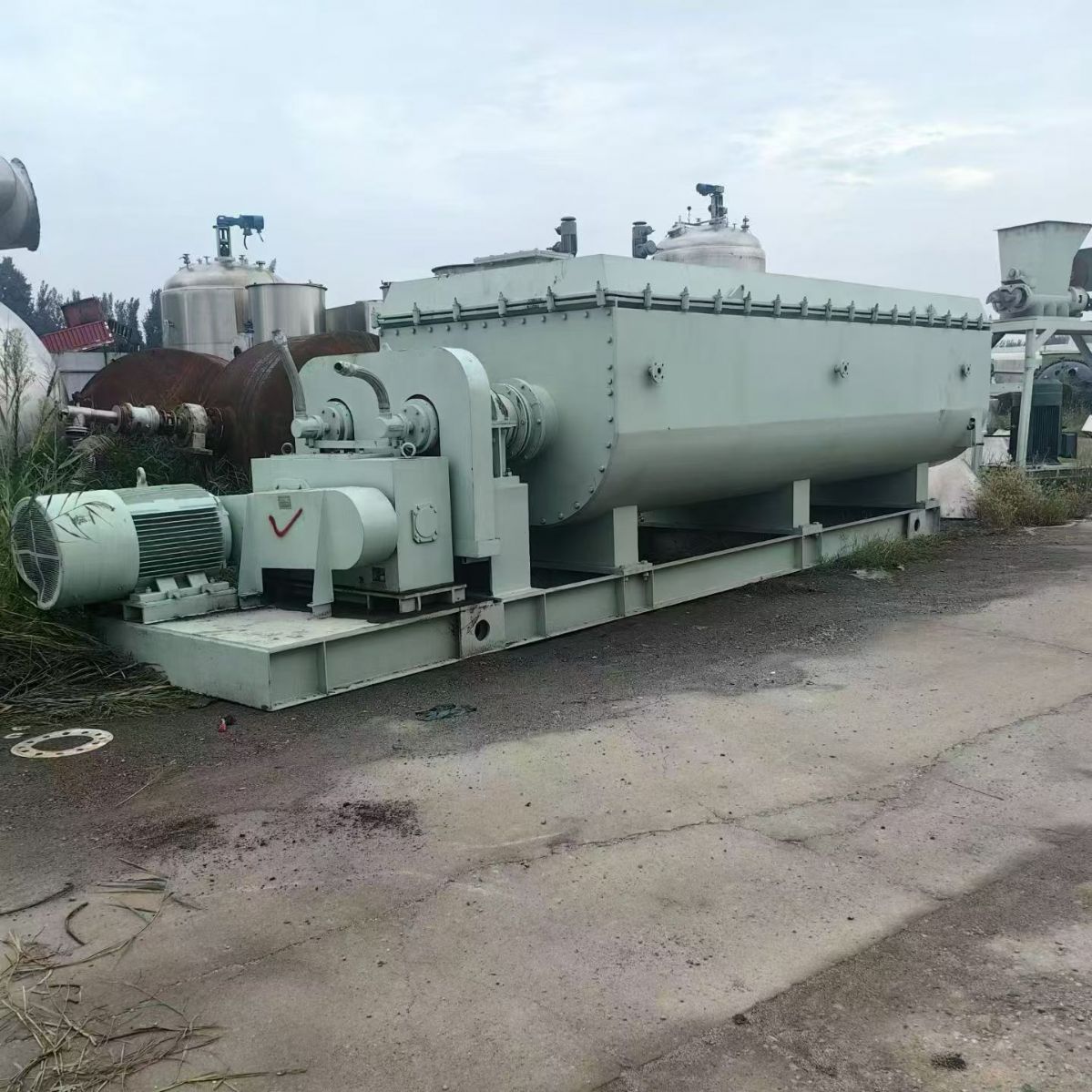 转让二手桨叶干燥机 一台面积70平方双轴空心桨叶干燥机