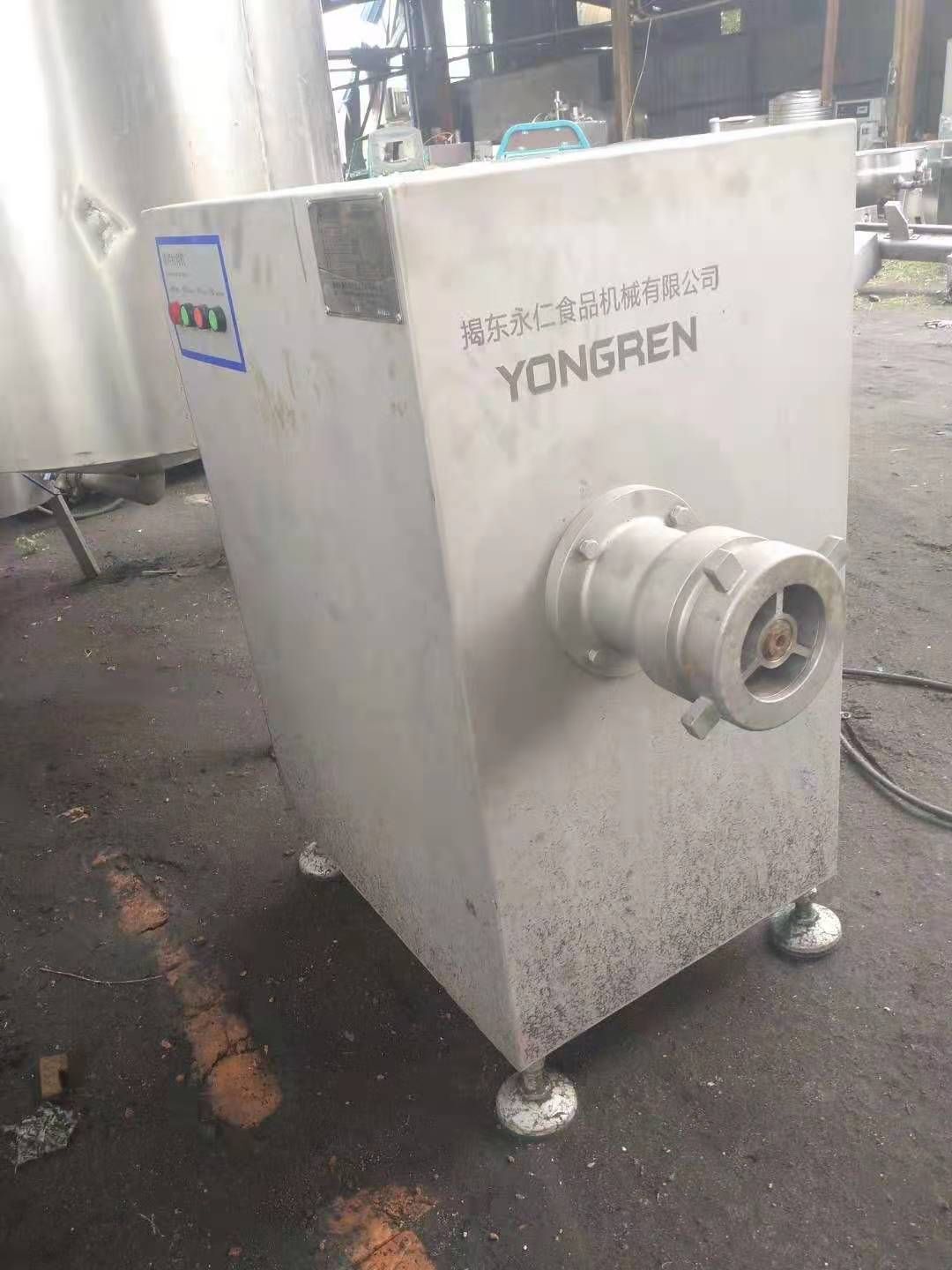回收不锈钢商用大型绞肉机冻肉