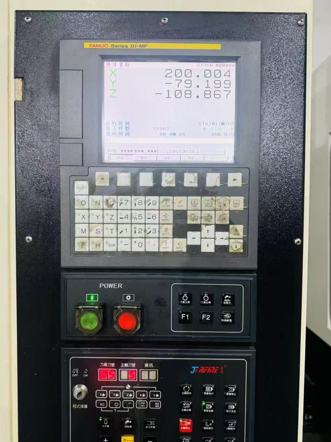 精品乔峰T5钻攻机，发那科MF系统