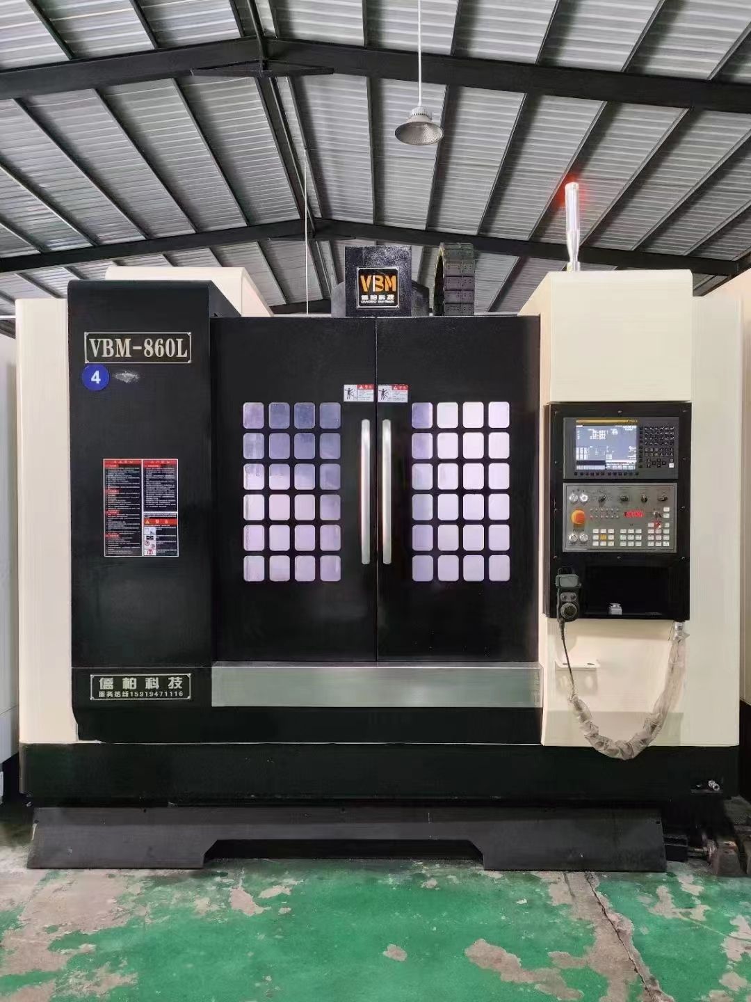 急售同款三台侨柏860L加工中心两线一硬发那科oi MF plus系统