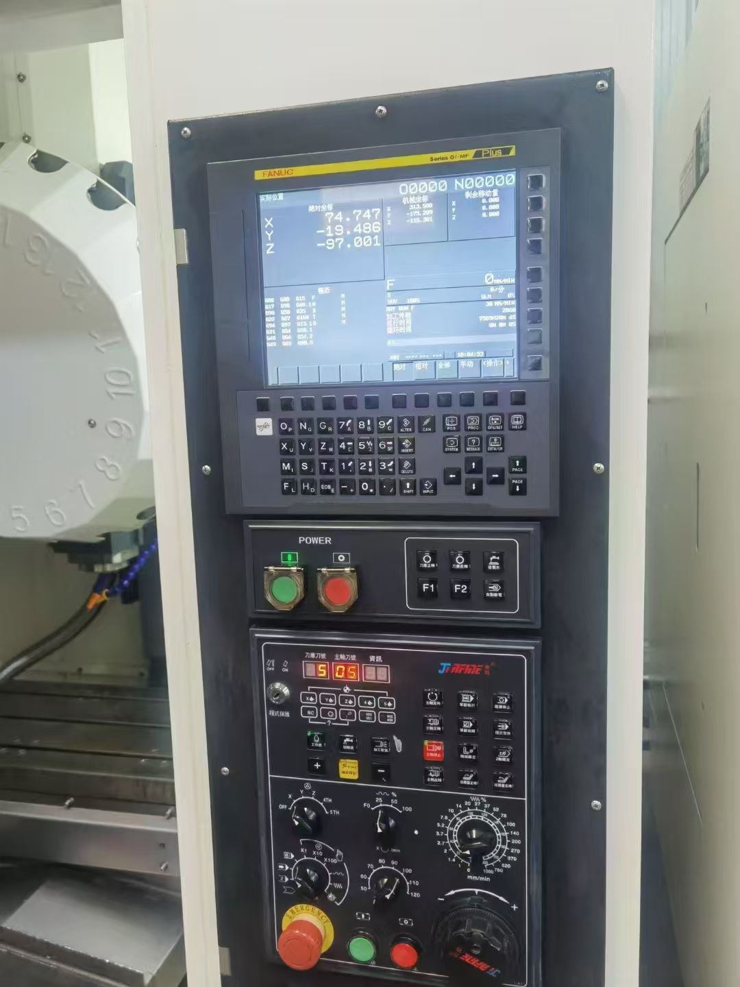 乔锋T-7钻攻2台，发那科plus系统