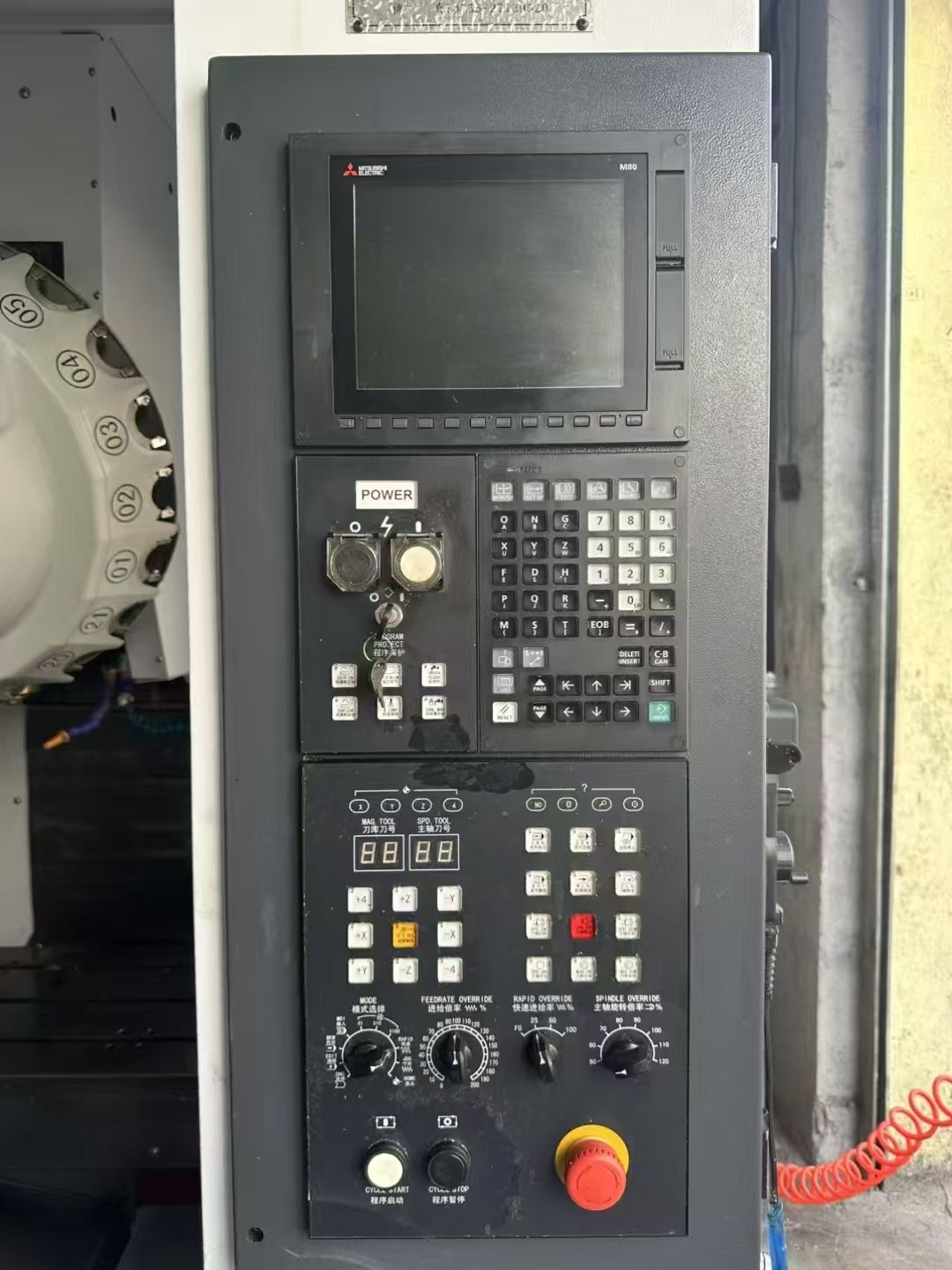 特价精豐源T6钻攻机，主轴20000转，21把伺服刀库，三菱M80系统