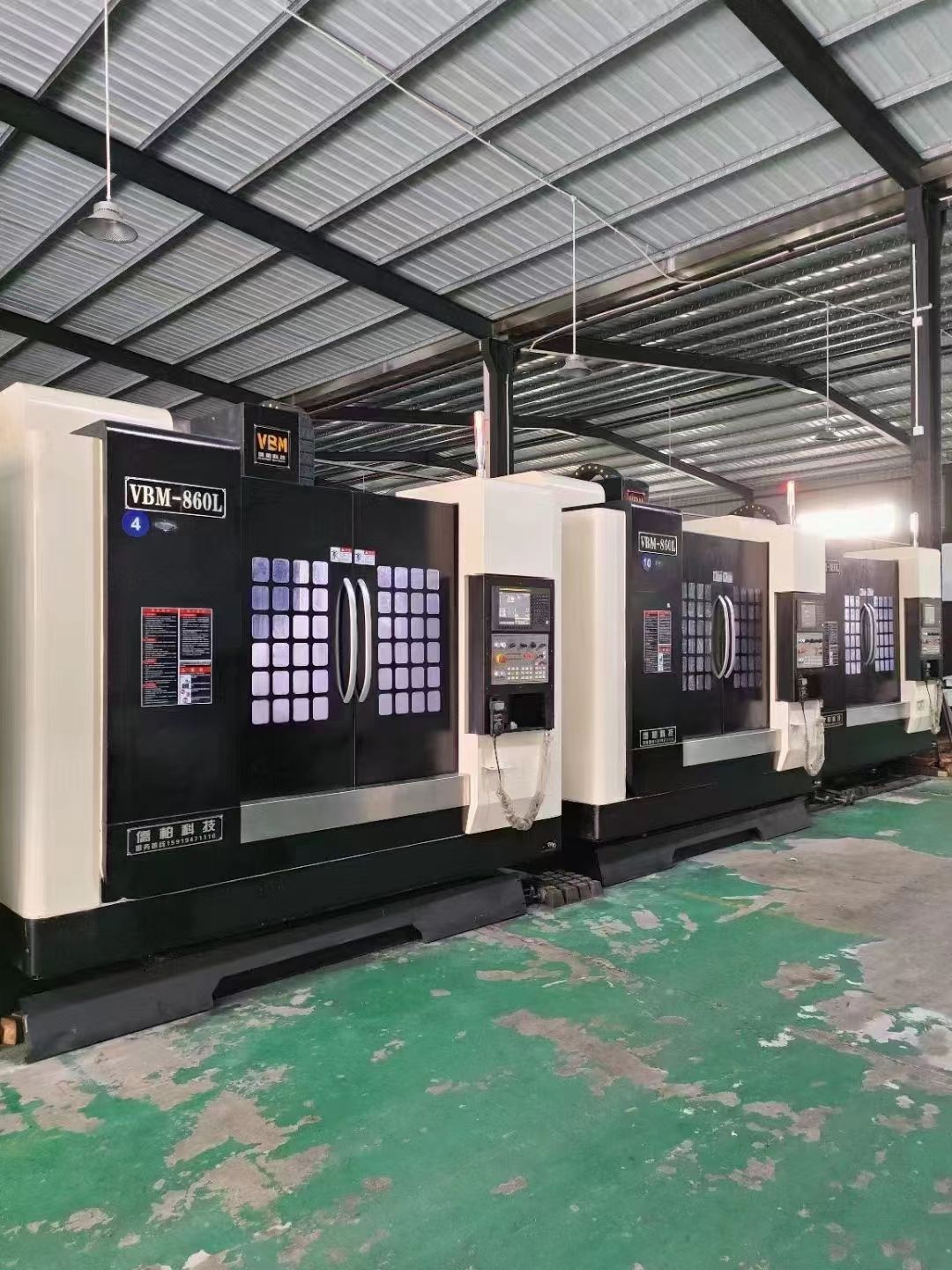 急售同款三台侨柏860L加工中心两线一硬发那科oi MF plus系统