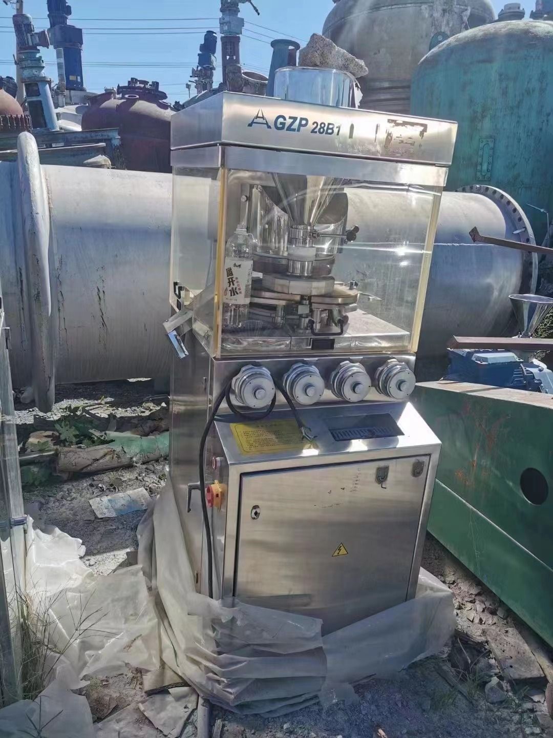 转让二手压片机 28冲旋转式压片机