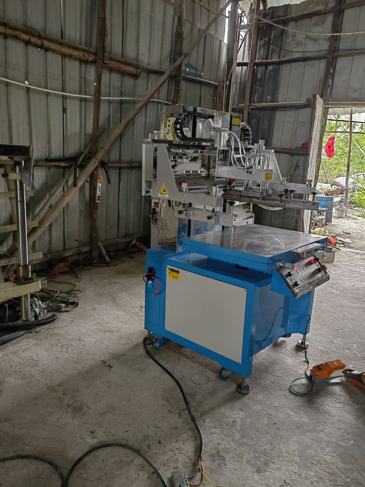 转让二手港艺丝印机6080台面