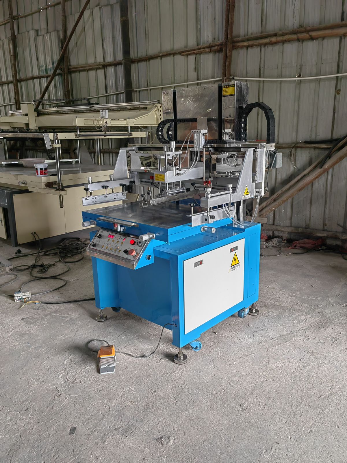 转让二手港艺丝印机6080台面