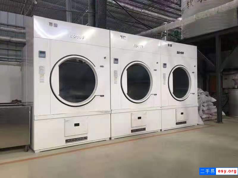 出售二手100公斤海狮水洗机二手烘干机二手酒店布草烫平机