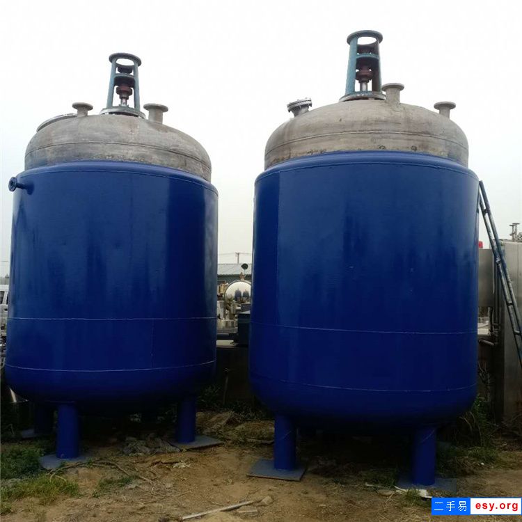回收二手反应釜   二手外盘管反应釜