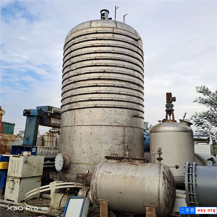 回收二手反应釜   二手外盘管反应釜
