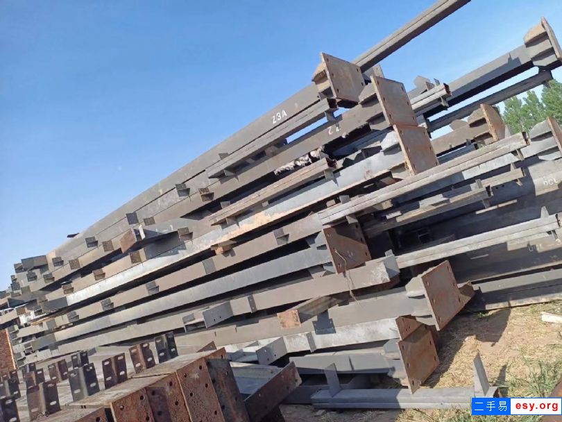山东二手钢结构 各种二手钢构材料加工出售 千吨现货