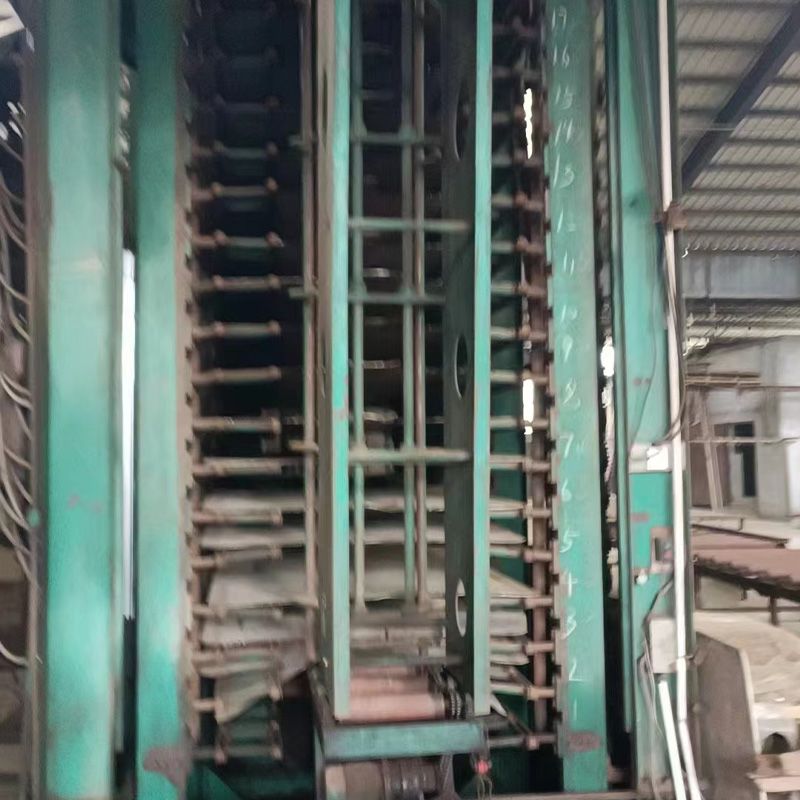 出售二手竹胶板全自动热压机 重庆江东产19压18层 压力1200吨