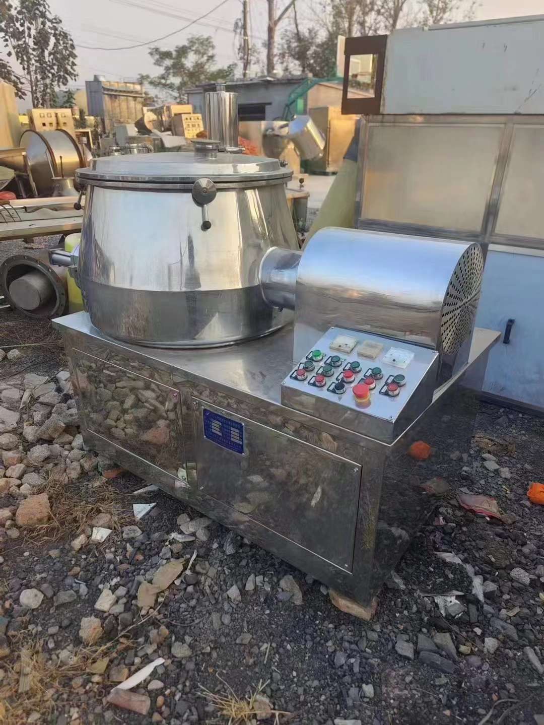 转让二手湿法制粒机 一台200型高速混合湿法制粒机