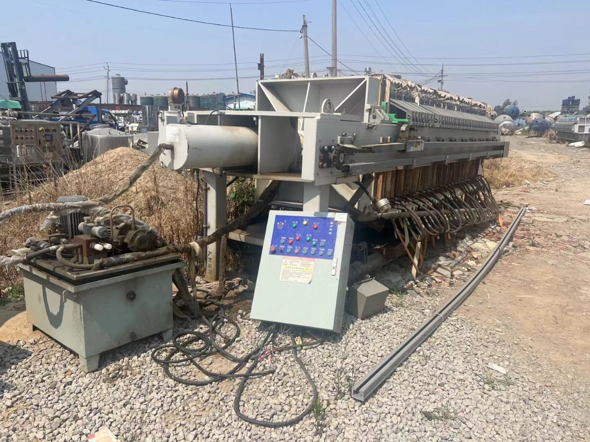 转让二手隔膜压滤机 一台120平方景津产自动隔膜压滤机