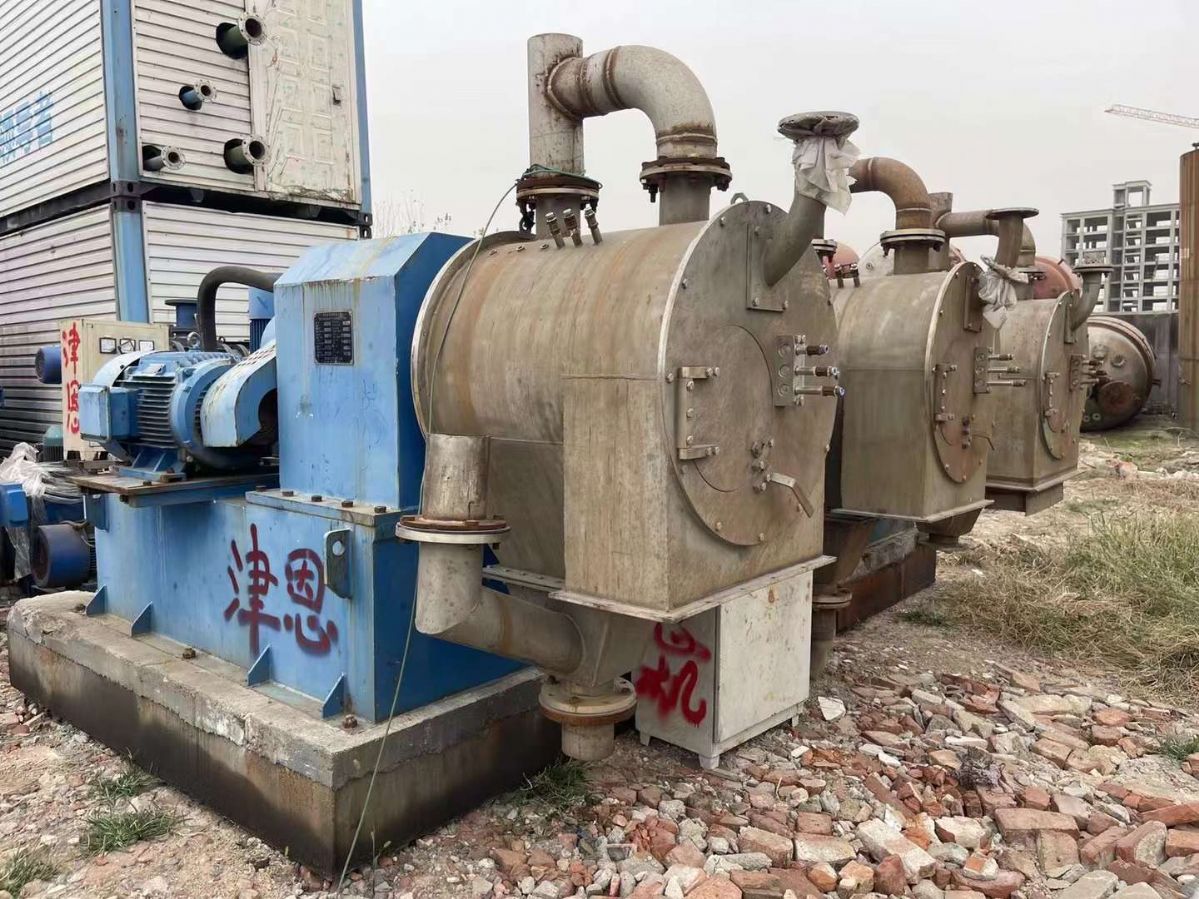 转让二手推料离心机 四台500型双机活塞推料离心机