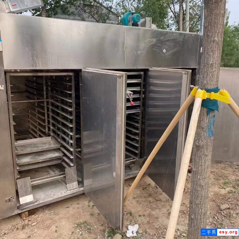 二手热风循环烘箱 3门6车电加热热风烘箱