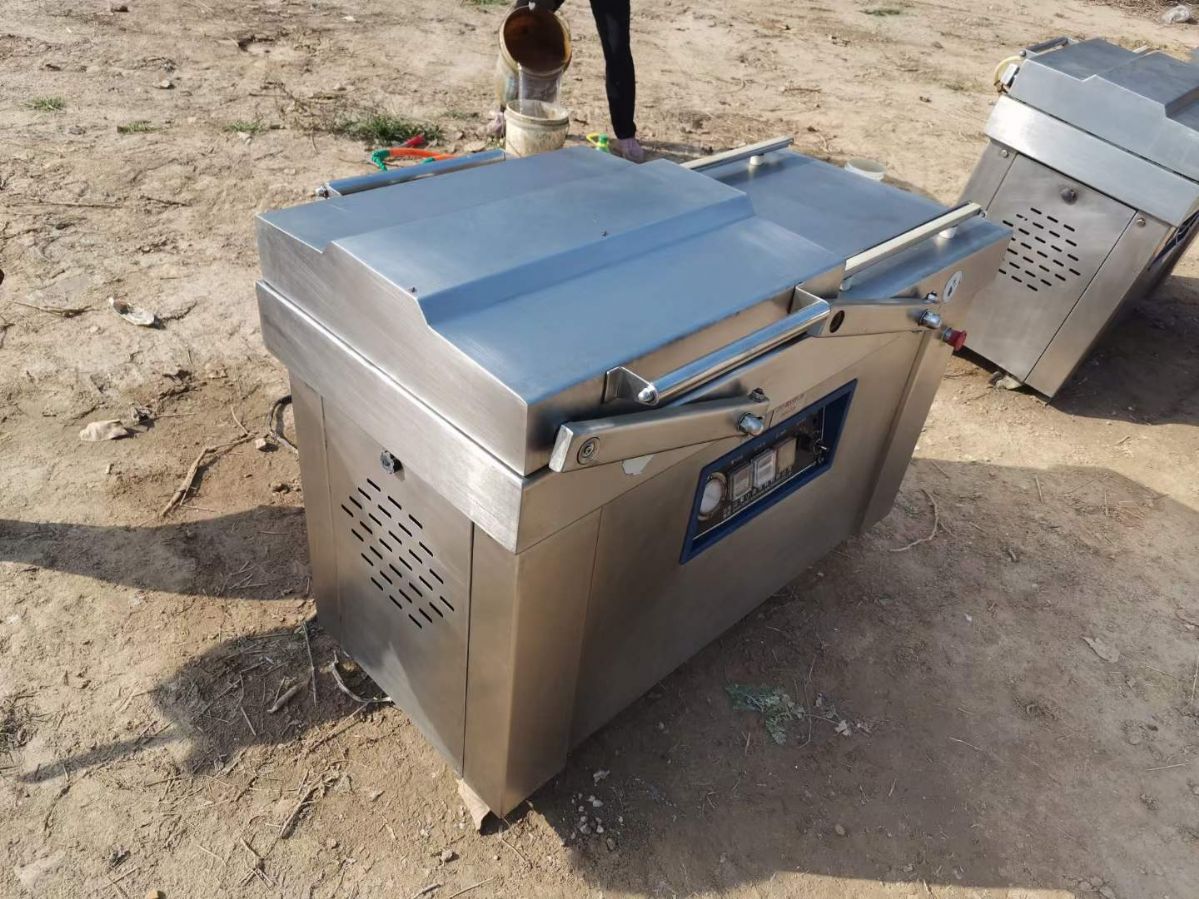 转让二手真空包装机 两台500型小康产双室真空包装机