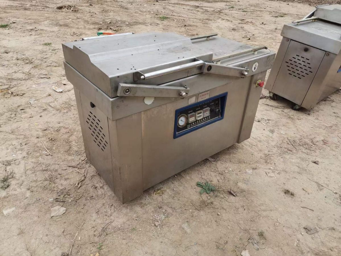 转让二手真空包装机 两台500型小康产双室真空包装机