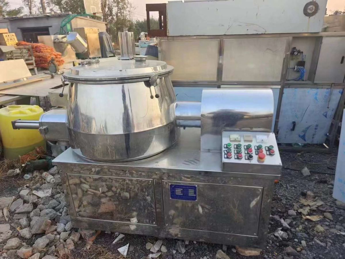 转让二手湿法制粒机 一台200型高速混合湿法制粒机