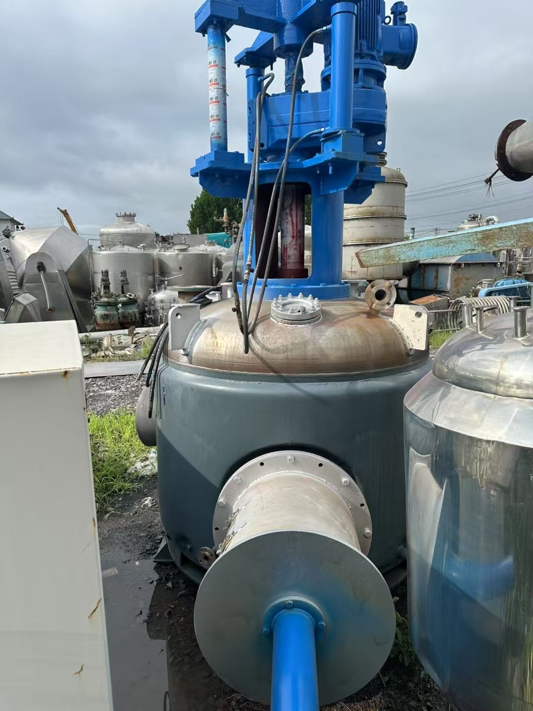 转让二手三合一过滤机 一台容积3立方三合一洗涤过滤干燥机