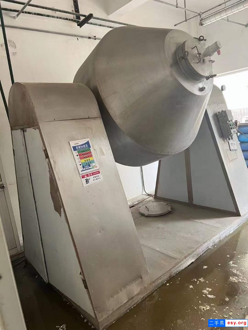 转让二手双锥干燥机 3台2000L搪瓷双锥干燥机