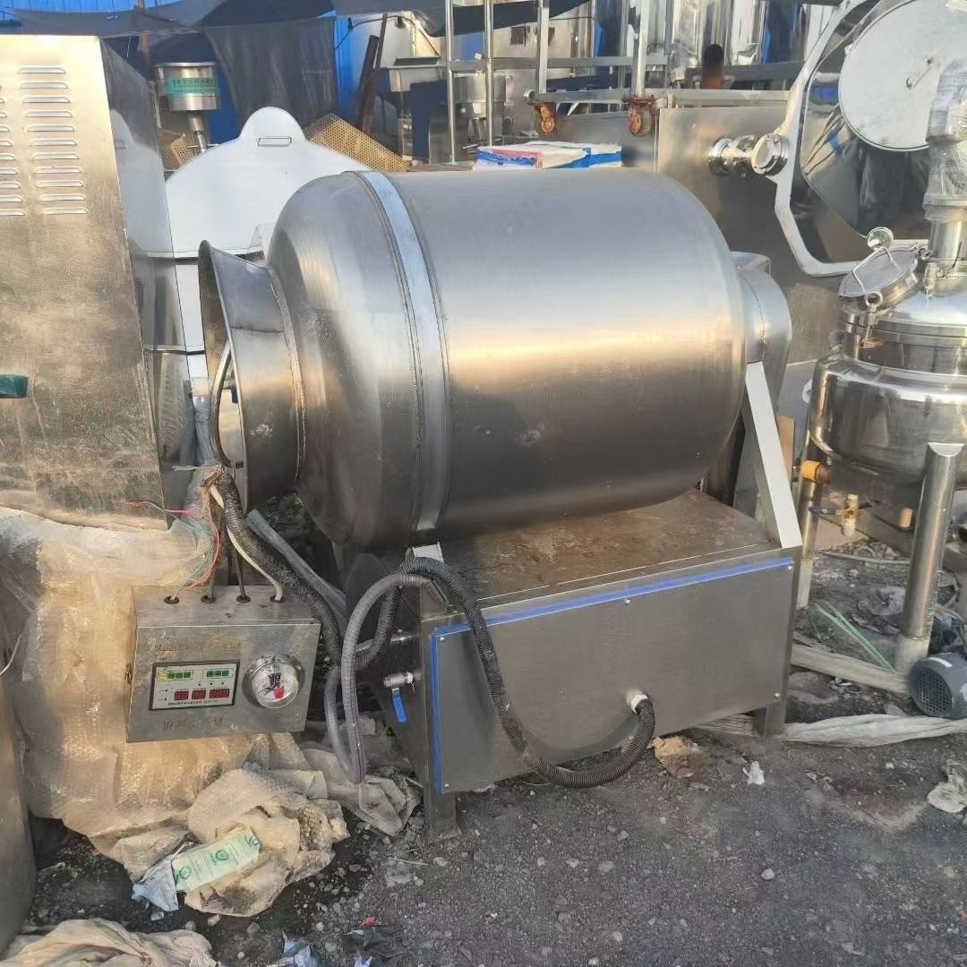 转让二手真空滚揉机 一台容积300升变频调速真空滚揉机