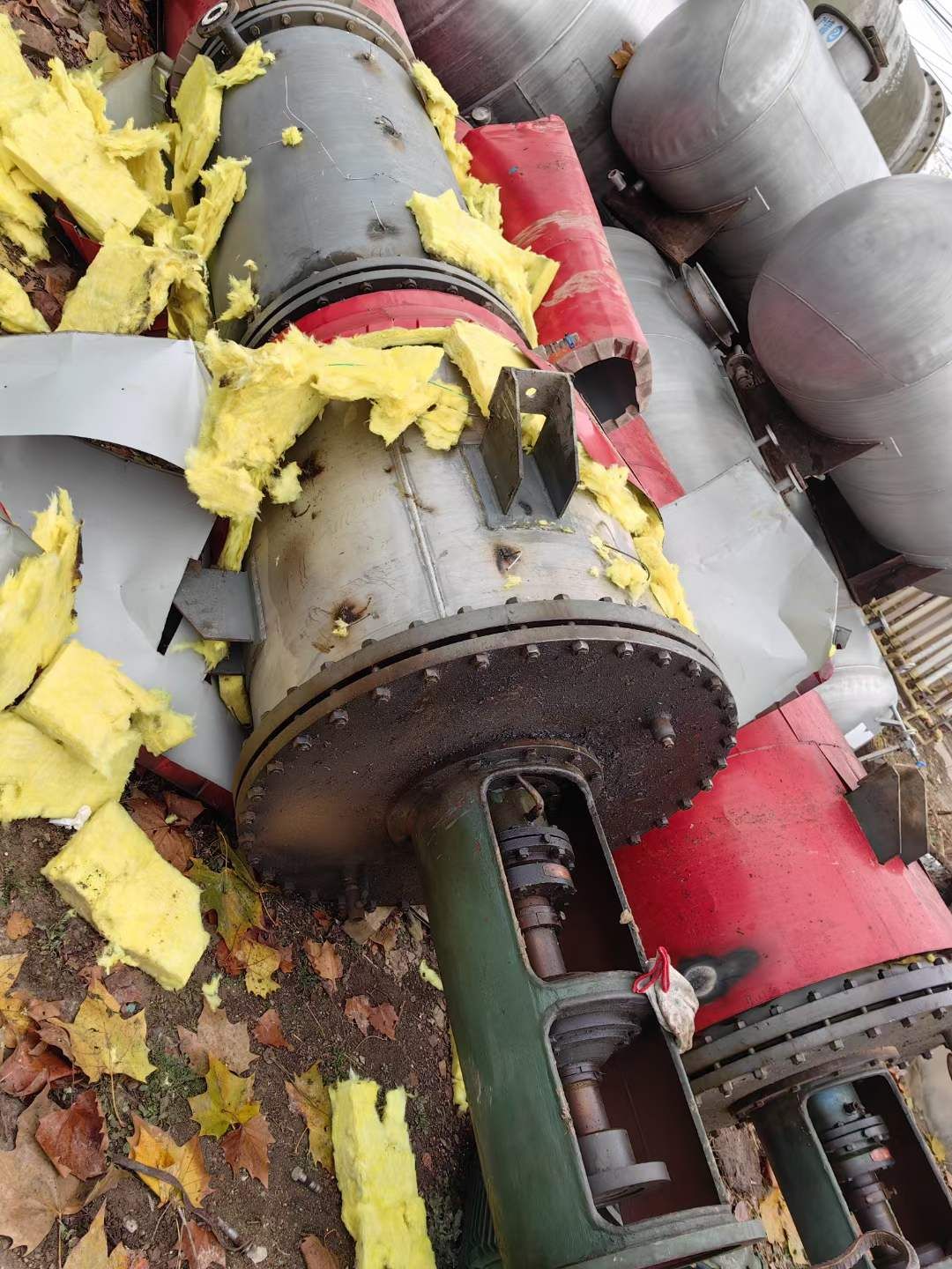 转让二手刮板蒸发器 两台8平方薄膜刮板蒸发器