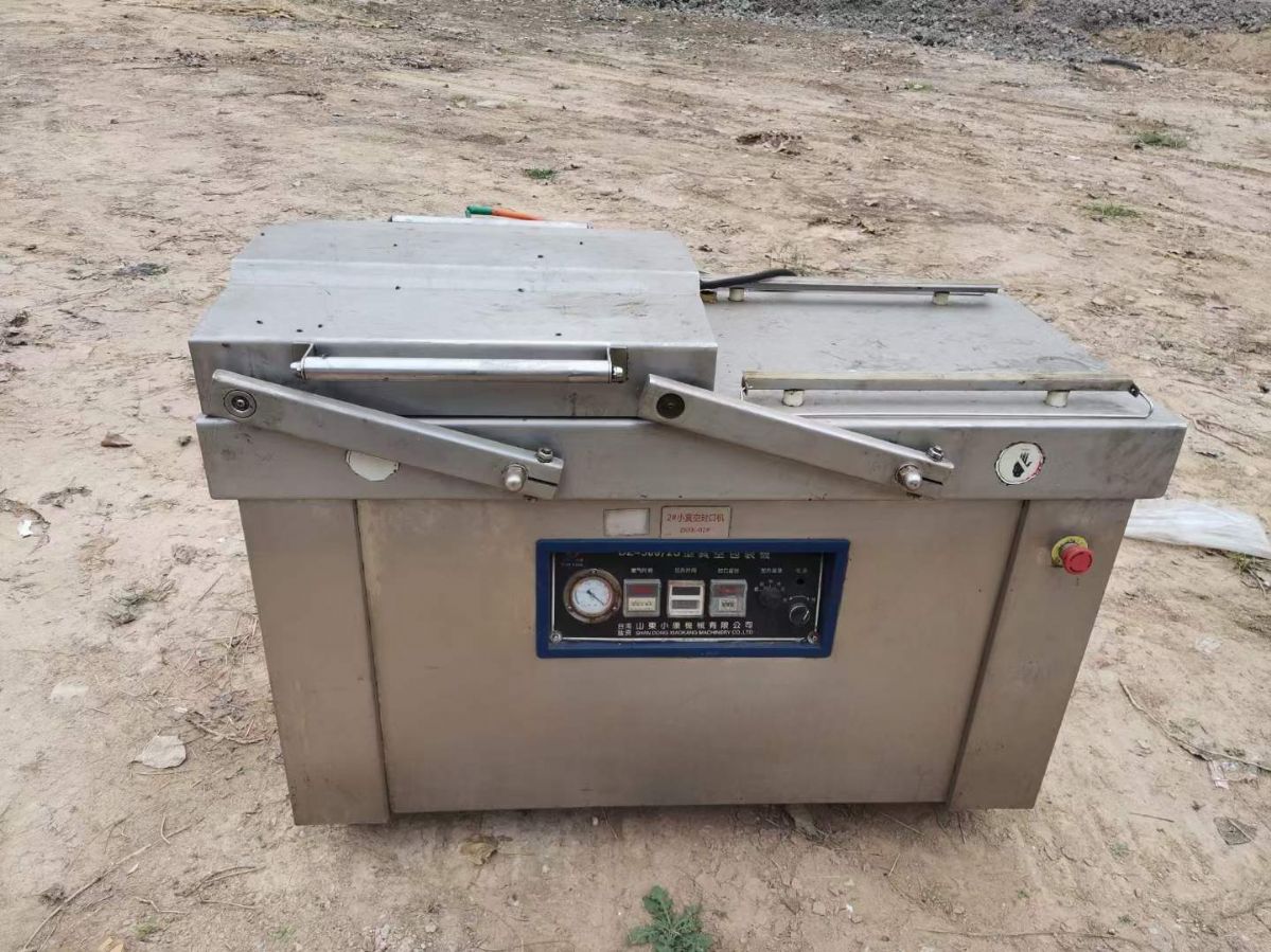 转让二手真空包装机 两台500型小康产双室真空包装机