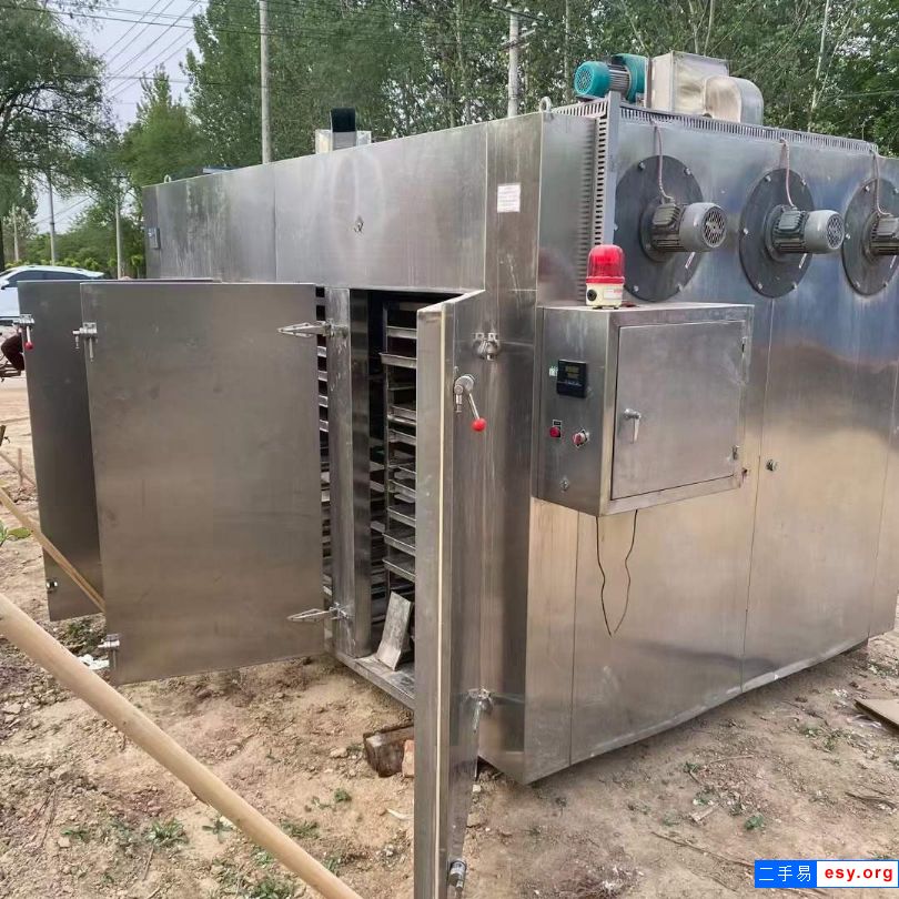 二手热风循环烘箱 3门6车电加热热风烘箱