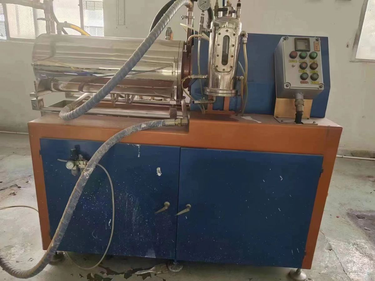 转让二手卧式砂磨机 一台50L广东元典卧式砂磨机