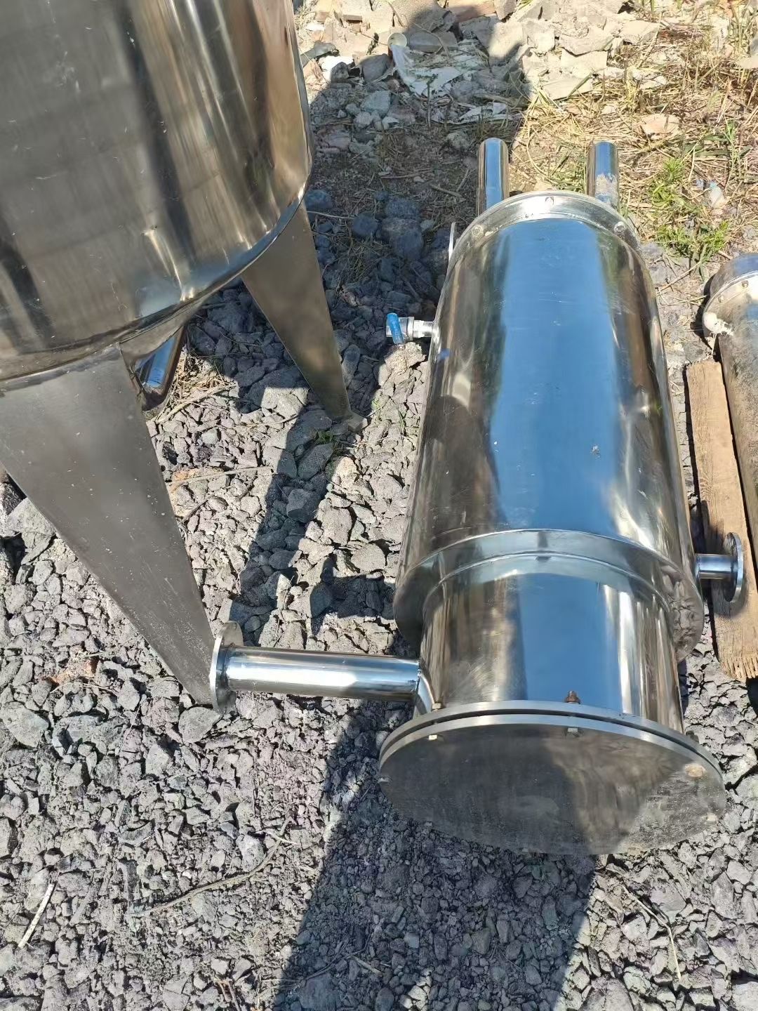 转让二手浓缩蒸发器 一套容积300升食品级单效浓缩蒸发器