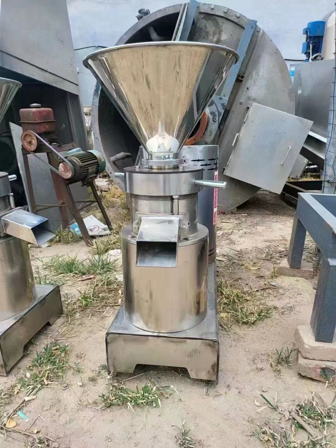 转让二手胶体磨 两台11千瓦全不锈钢立式胶体磨