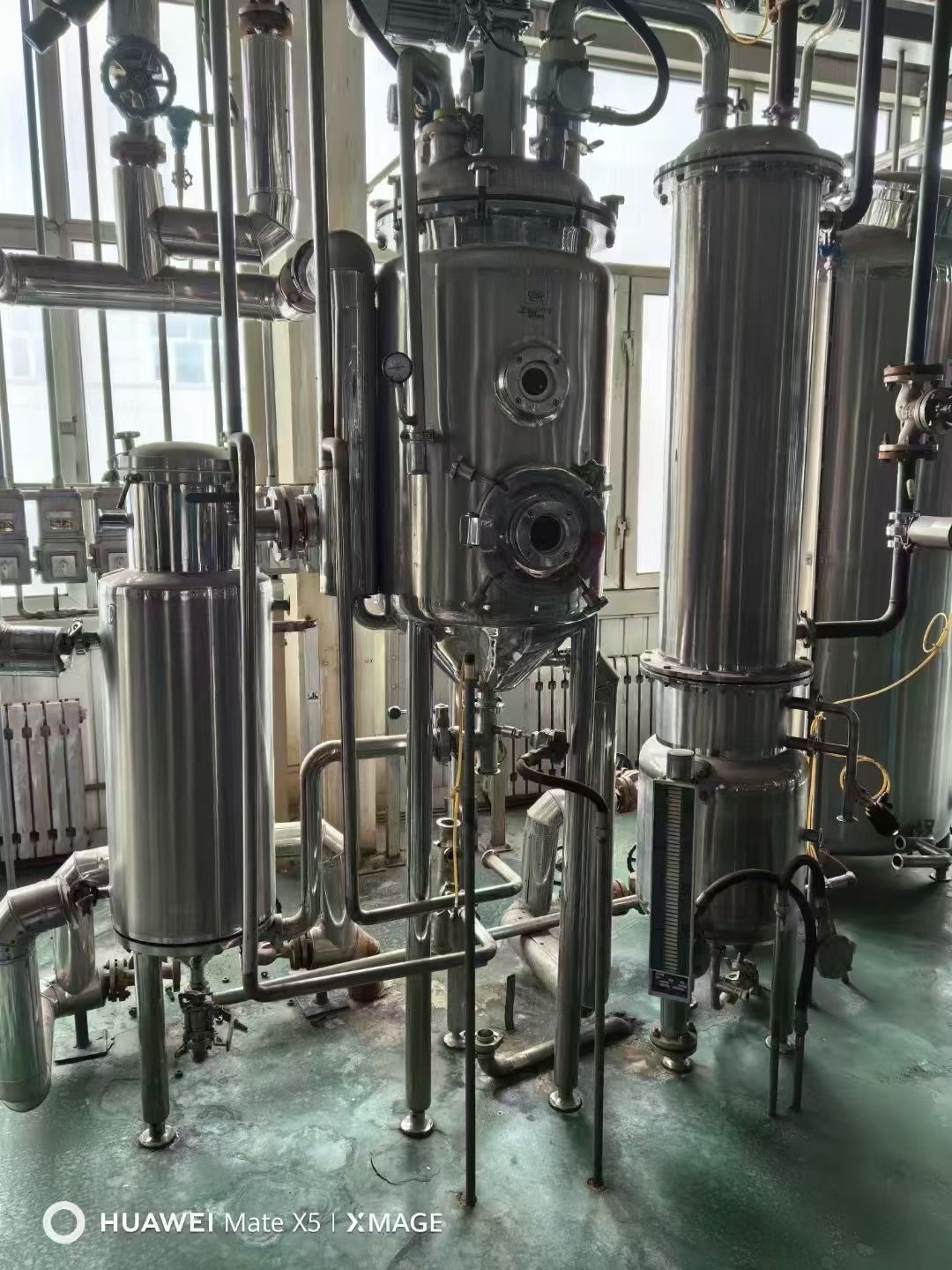 转让二手浓缩蒸发器 双效1000L-双效1500L高效浓缩蒸发器