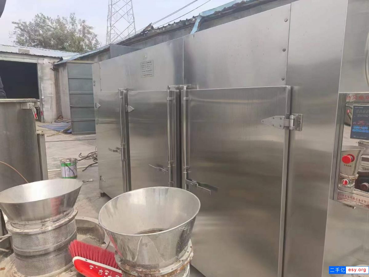 转让二手热风烘箱 一台3门6车电加热热风循环烘箱