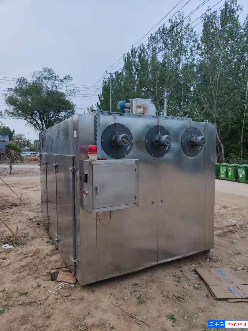 二手热风循环烘箱 3门6车电加热热风烘箱