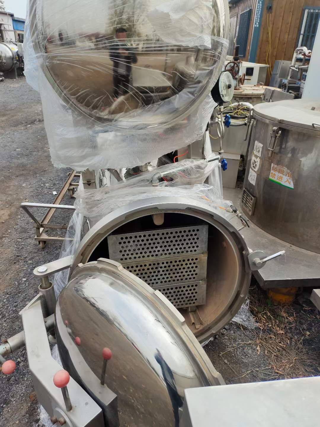 转让二手双层杀菌锅 一套0.54立方电加热杀菌锅