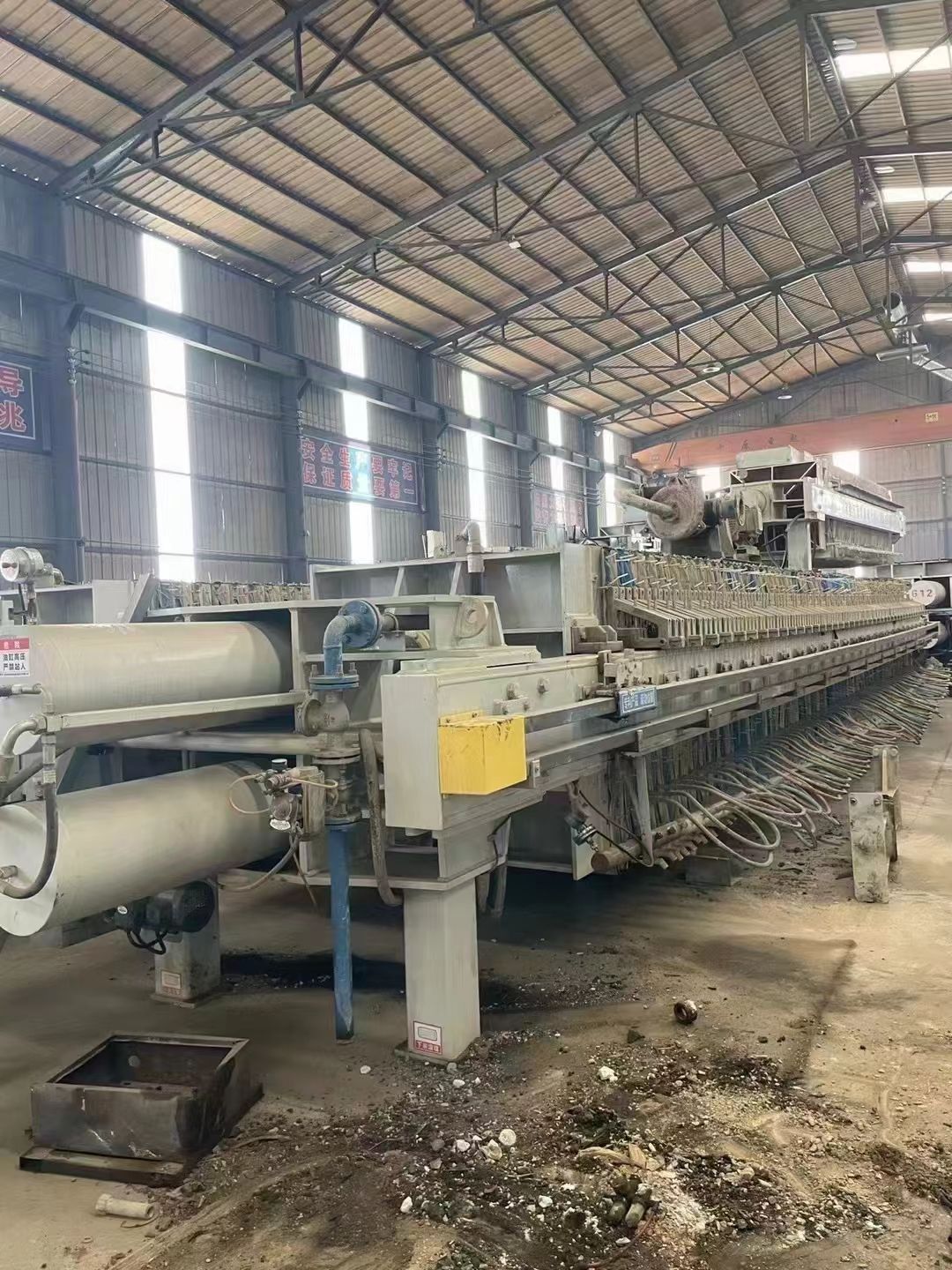 转让二手隔膜压滤机 一台500平方高效快开自动隔膜压滤机