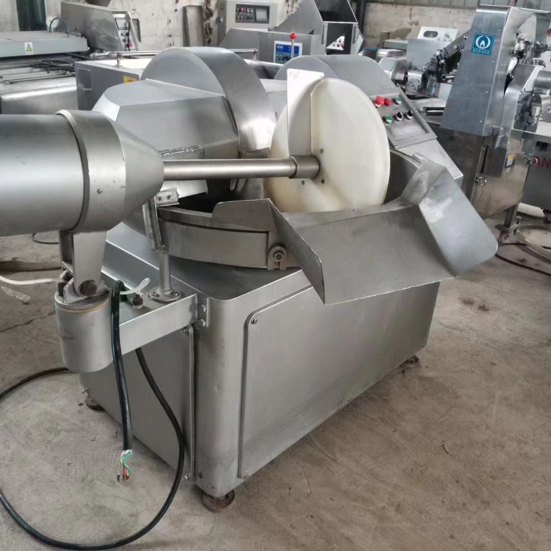 转让二手变频斩拌机 一台80型沈阳吉祥高速变频斩拌机